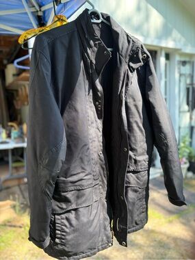 Reaction Kenneth Cole Men's Black Hooded Utility Coat